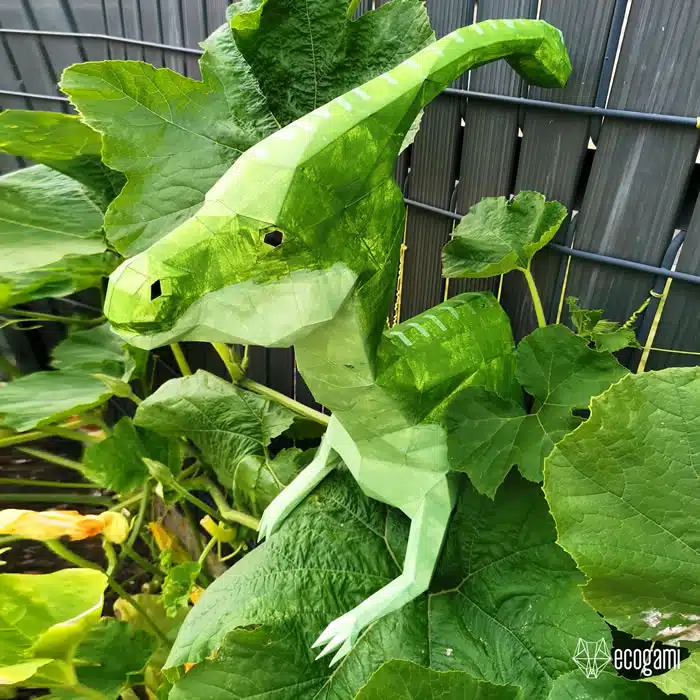 Papercraft Parasaurolophus-Dinosaurier in Origami 3D