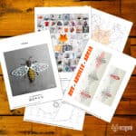 Papercraft d'abeille en origami 3D