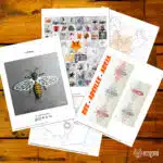 Papercraft d'abeille en origami 3D