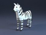 Zebra papercraft PDF SVG