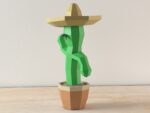 Cactus papercraft PDF Template