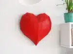 Heart wall decor papercraft PDF SVG