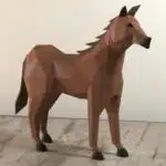 Horse papercraft PDF SVG