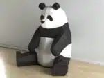 Panda papercraft PDF SVG, vue 3