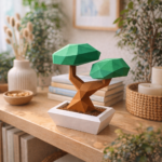 Arbre Bonzaï en papercraft 3D