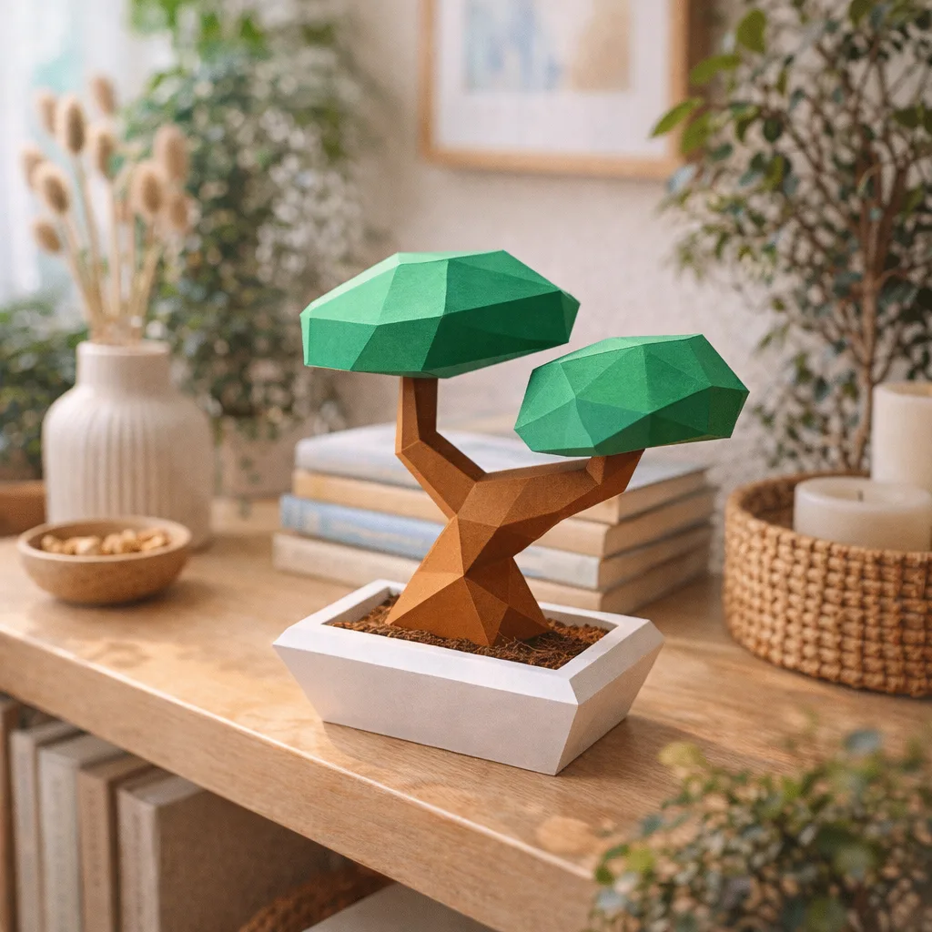 Mount Fuji in papercraft 3D