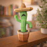 Cactus papercraft PDF Template