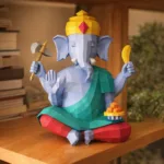 Ganesh papercraft 3D statue PDF template SVG DXF