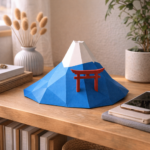 Mont Fuji en papercraft 3D