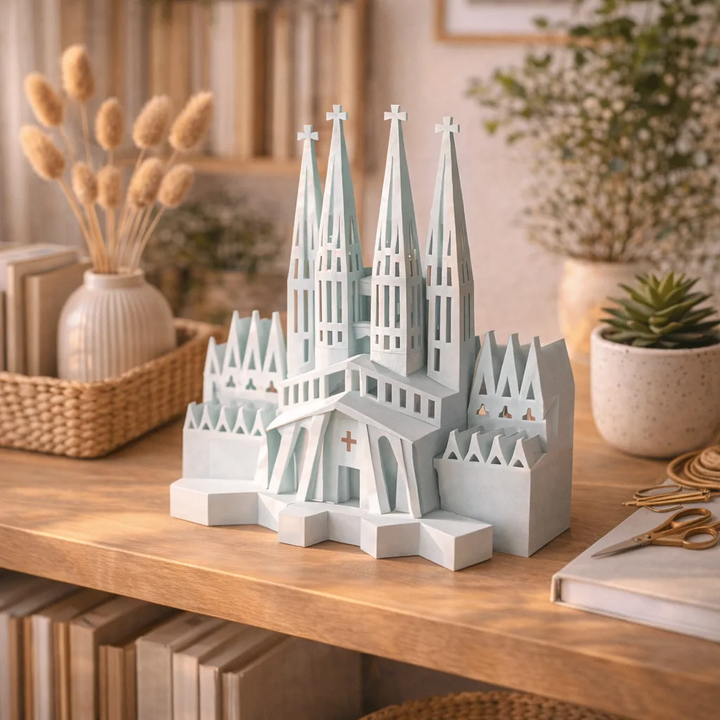 Sagrada Familia in papercraft 3D
