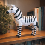 Zebra papercraft PDF SVG