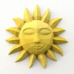 Sun wall decor papercraft DIY PDF Template SVG