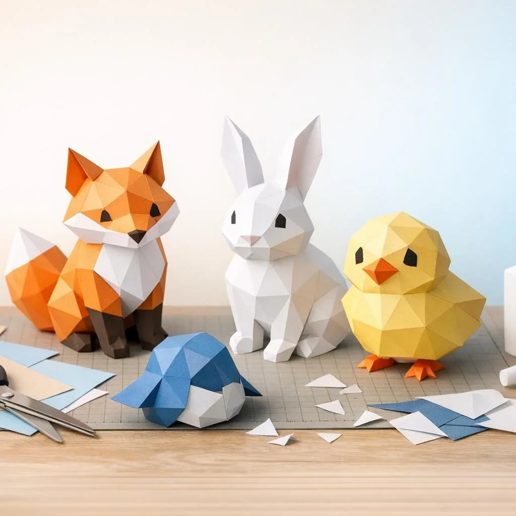Kit papercraft débutant : top 10 modèles pour bien commencer