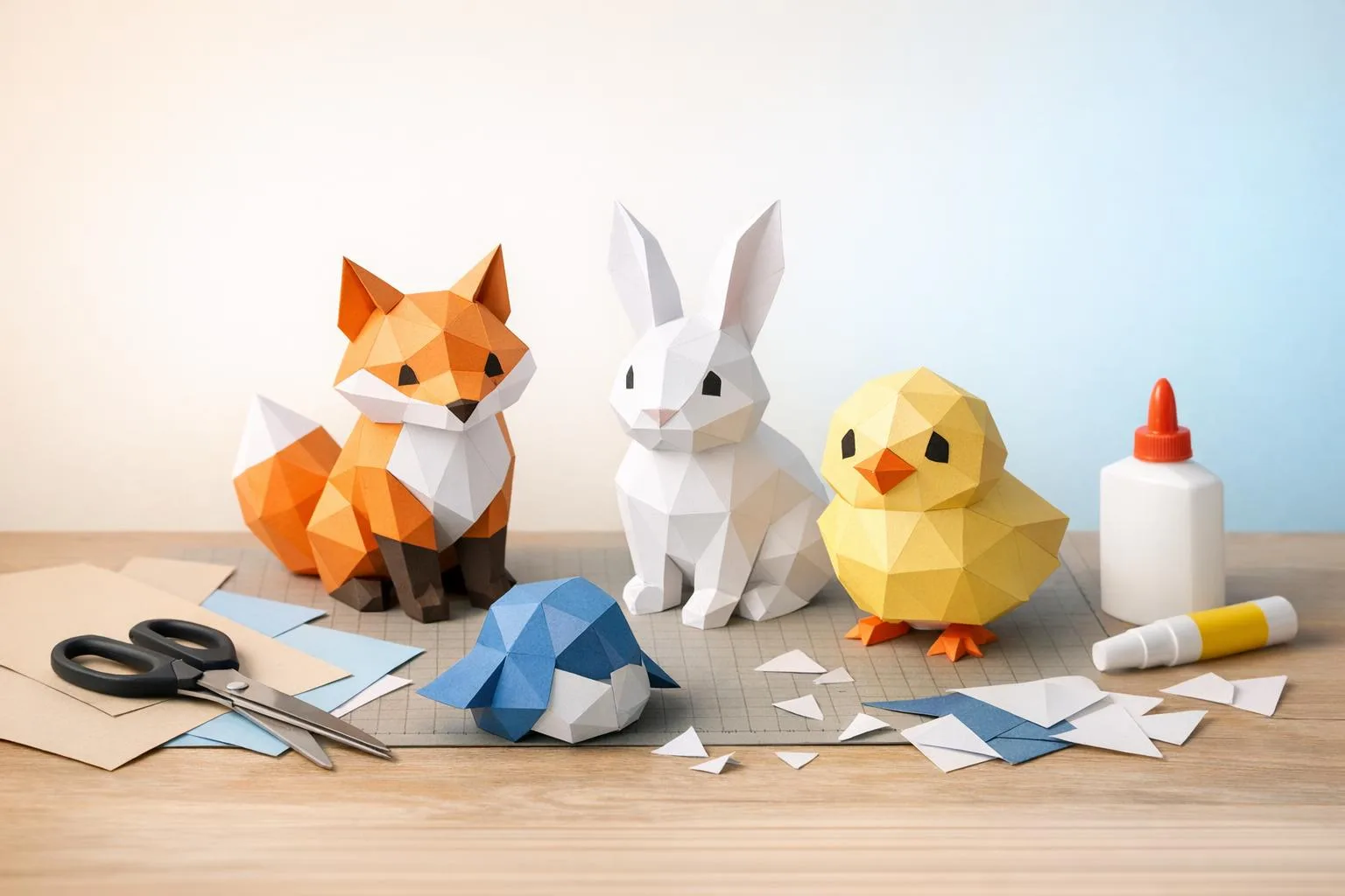 Kit papercraft débutant : top 10 modèles pour bien commencer