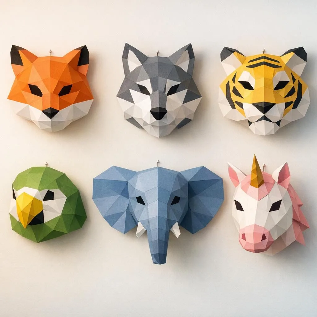Masque papercraft : 12 modèles DIY pour Halloween, cosplay et anniversaire