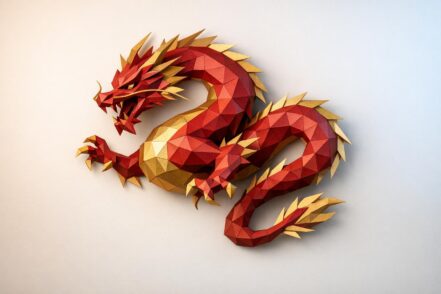 Papercraft de dragão: 10 modelos 3D em papel