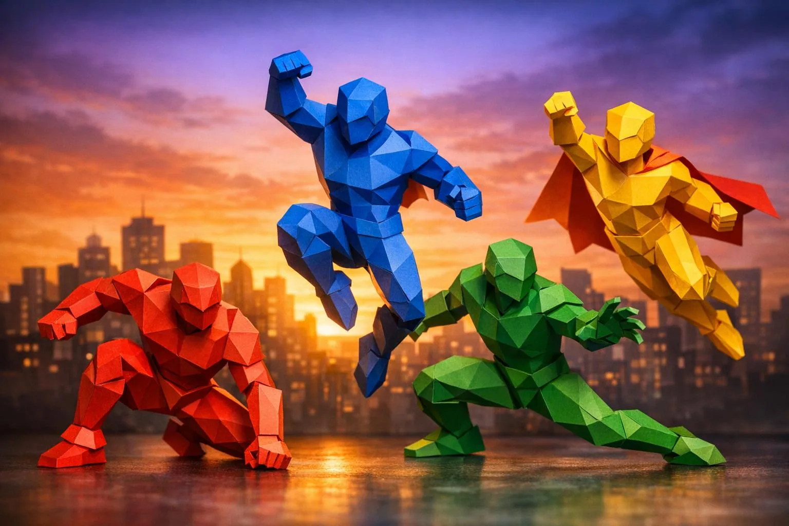 Papercraft Marvel & super-héros : 12 modèles en papier 3D