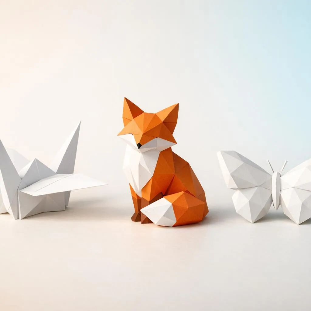 Papercraft vs origami : différences, techniques et lequel choisir