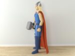 Thor papercraft estatua 3D plantilla PDF SVG DXF