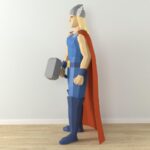 Thor papercraft estatua 3D plantilla PDF SVG DXF