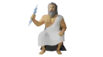 Zeus papercraft Statue 3D PDF Vorlage SVG DXF