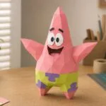 Patrick Star papercraft 3D - modèle PDF DIY