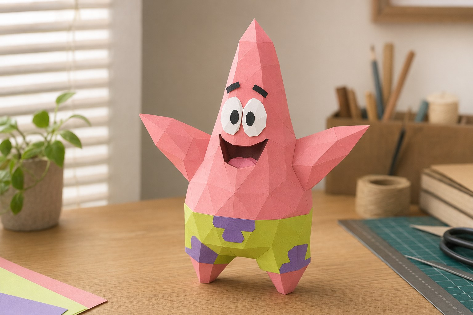 Patrick Star papercraft 3D — modèle PDF DIY Patrick Star papercraft 3D — modèle PDF DIY