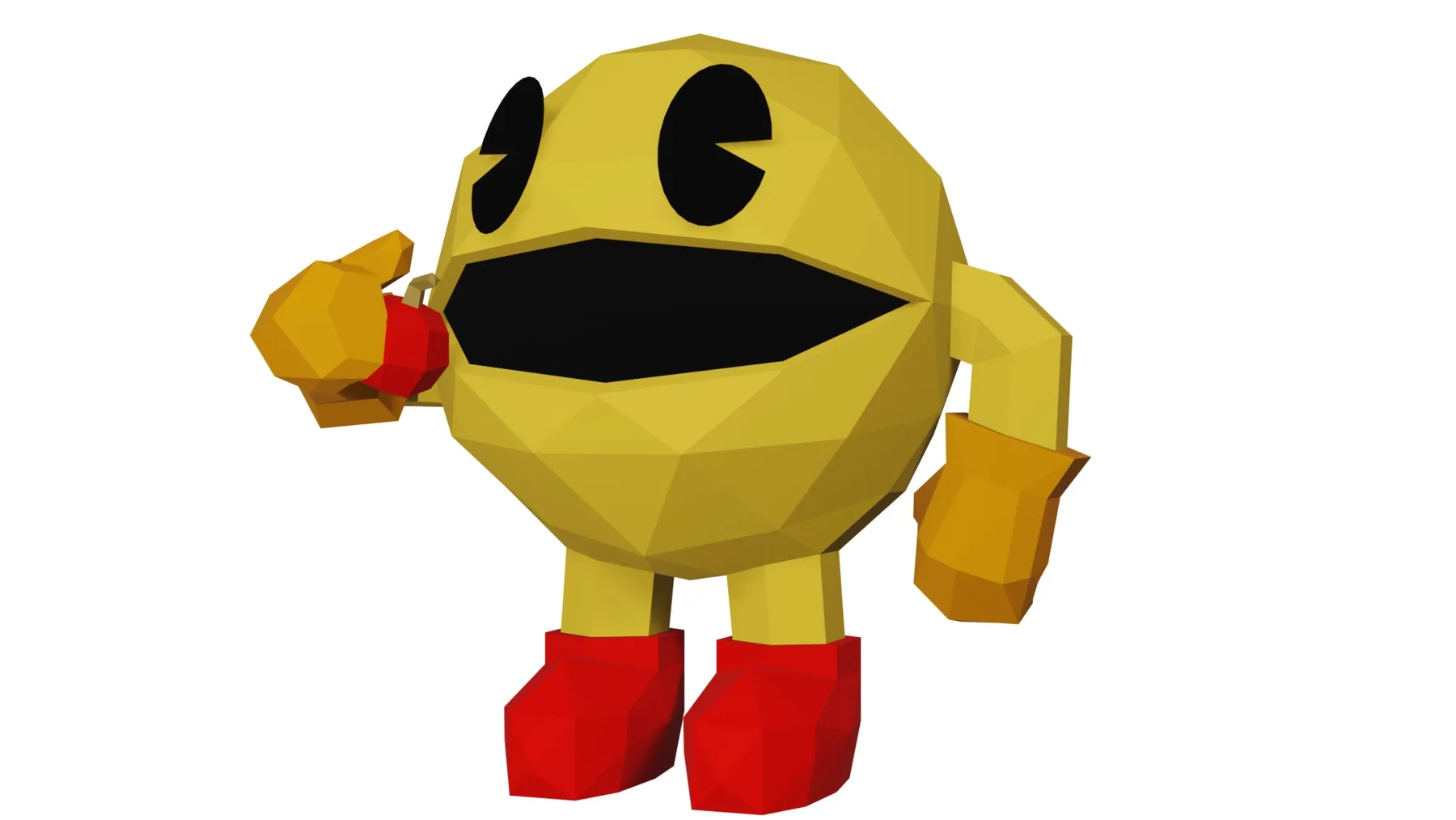 Pac-Man papercraft 3D vue 2