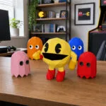 Pac-Man 3D Papercraft PDF SVG DXF