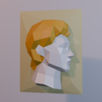David wandbas-reliëf 3D papercraft - PDF SVG DXF