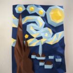 A Noite Estrelada – Quadro papercraft 3D inspirado em Van Gogh