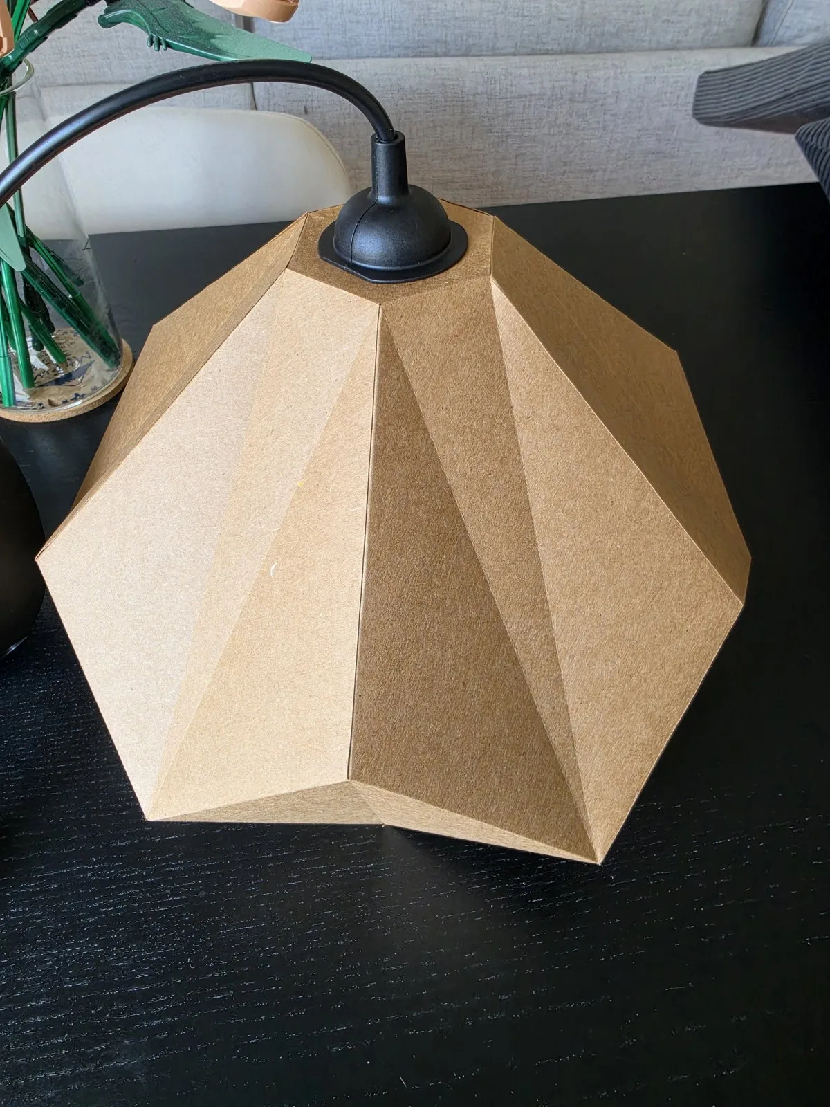 Lámpara Solsticio en papercraft 3D