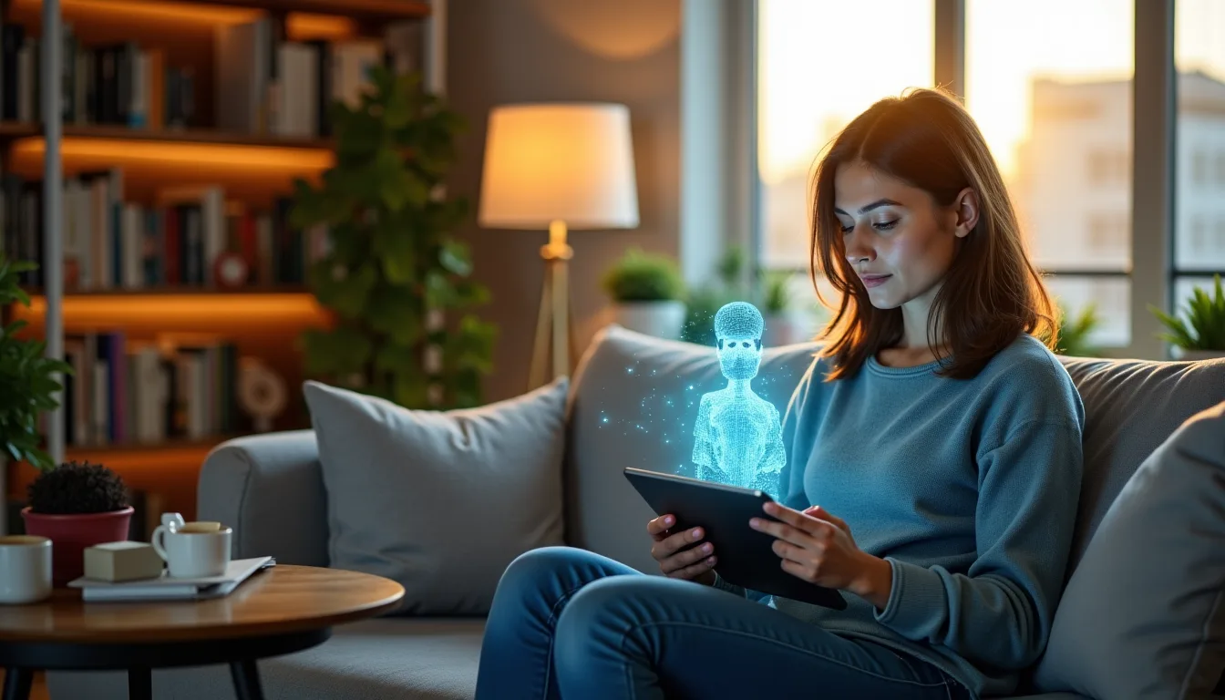 Illustration : beyond emotional support, ai companions are also used - how ai companions are redefining emotional connection in the digital age