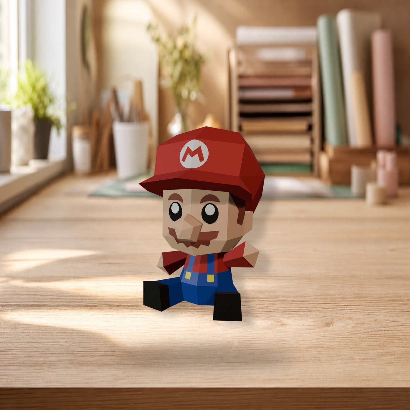 Papercraft Mario 3D en papier