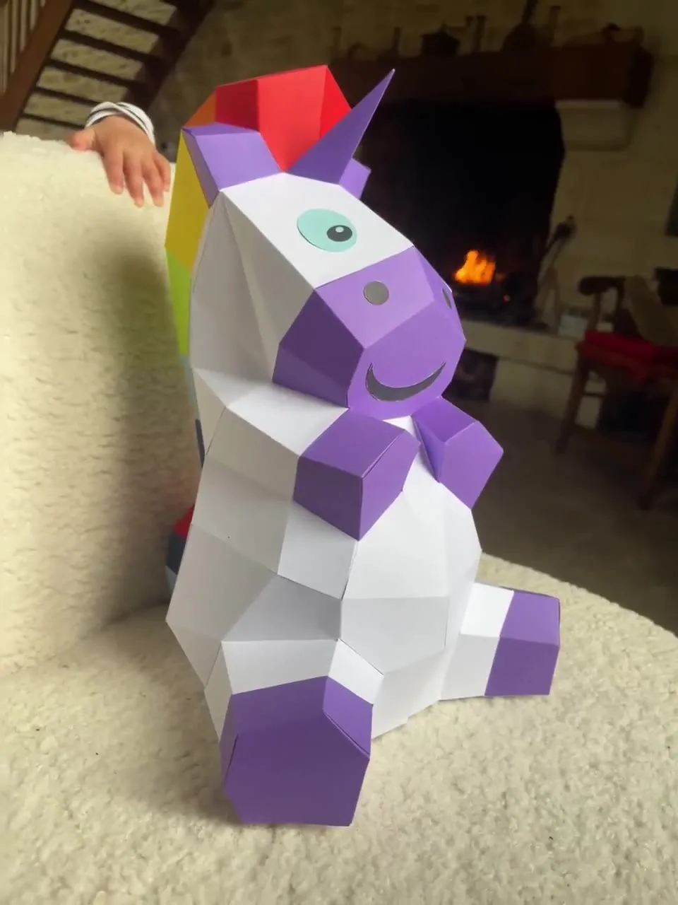 Modelo infantil de unicórnio