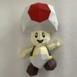 Papercraft van Toad in 3D-origami