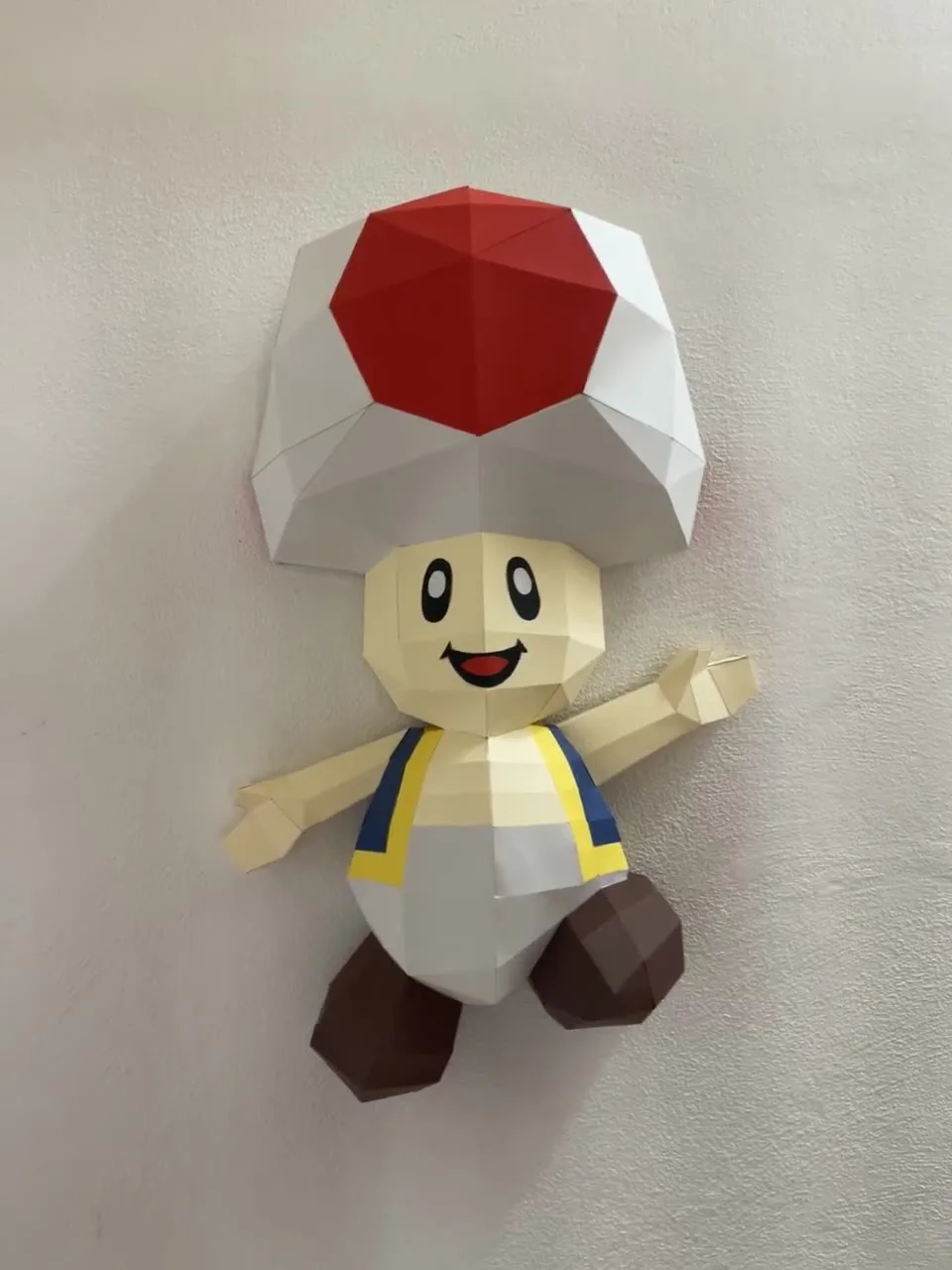 Toad de Super Mario en papier mural champignon rouge
