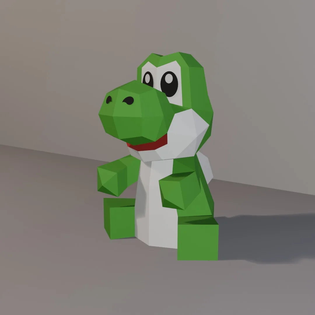 Papercraft Mario 3D kit, weergave 3