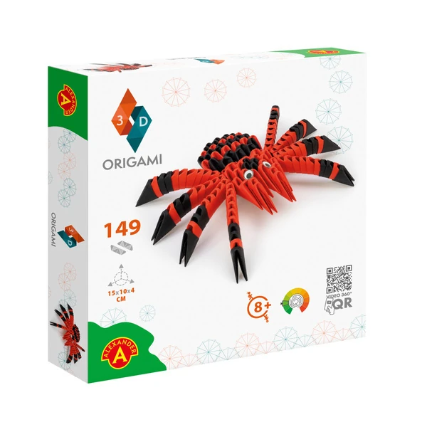 Kit origami 3D Araignée - vue 1