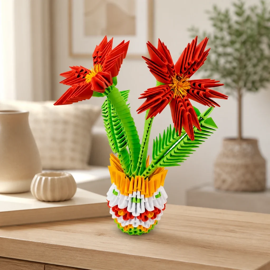 3D-Origami-Set Blumentopf 3D-Origami-Set Blumentopf