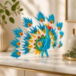 3D Origami Peacock Kit