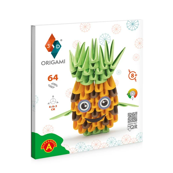 3D Origami Kit Pineapple