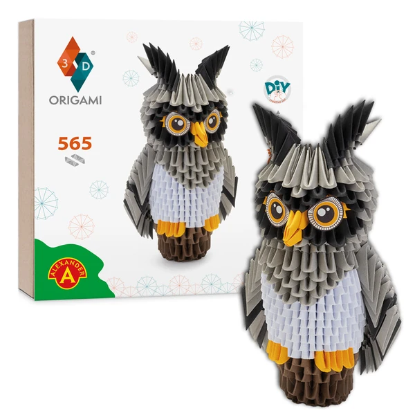 3D Origami Kit Owl