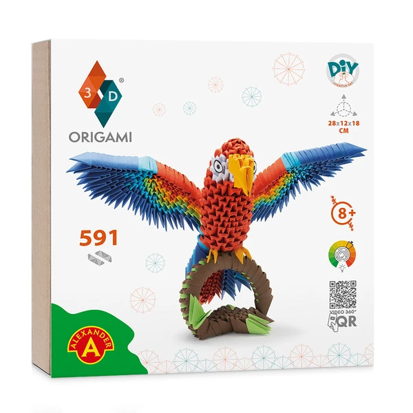 3D Origami Parrot Kit