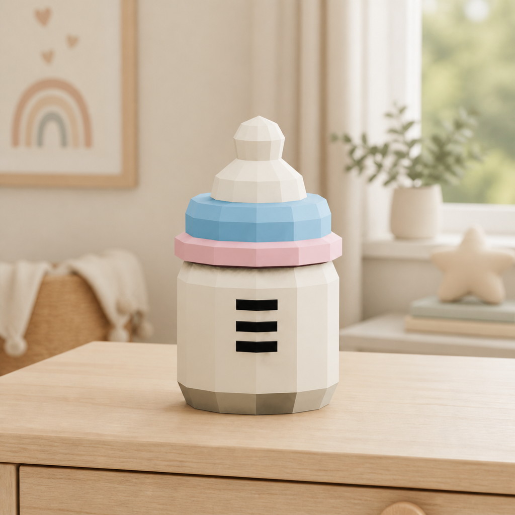 Babyflasche aus 3D-Papercraft – PDF SVG DXF Babyflasche aus 3D-Papercraft – PDF SVG DXF