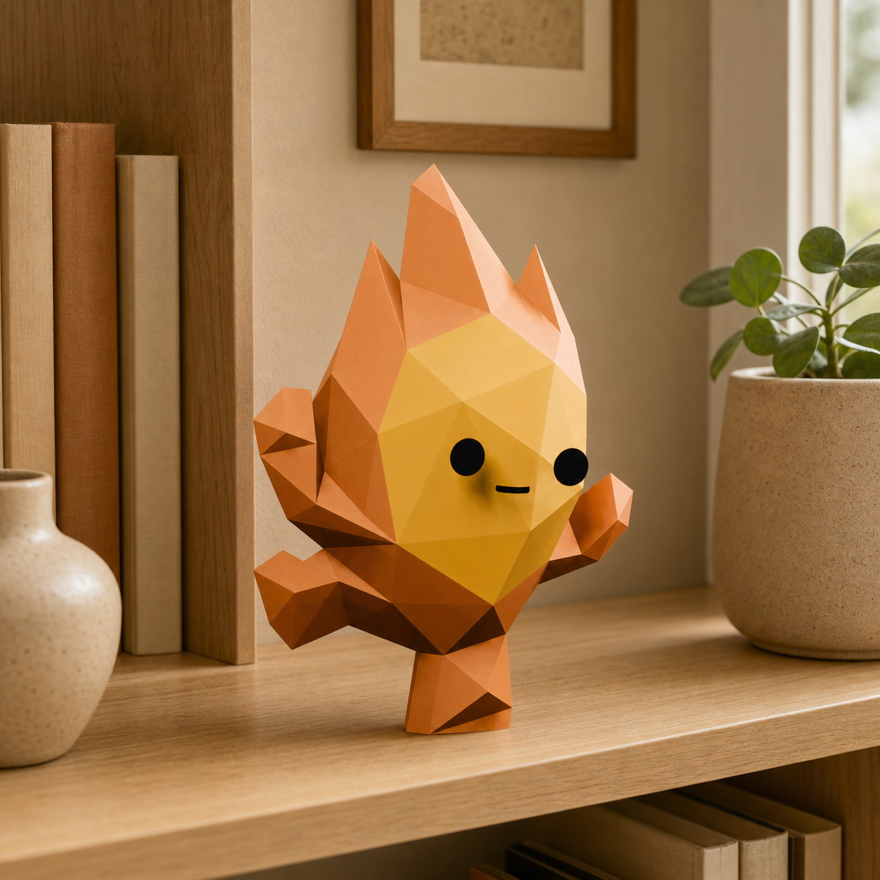 Calcifer en papercraft 3D – PDF SVG DXF Calcifer en papercraft 3D – PDF SVG DXF