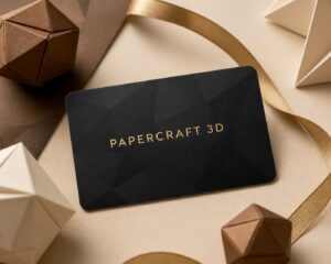 Carte cadeau Papercraft 3D