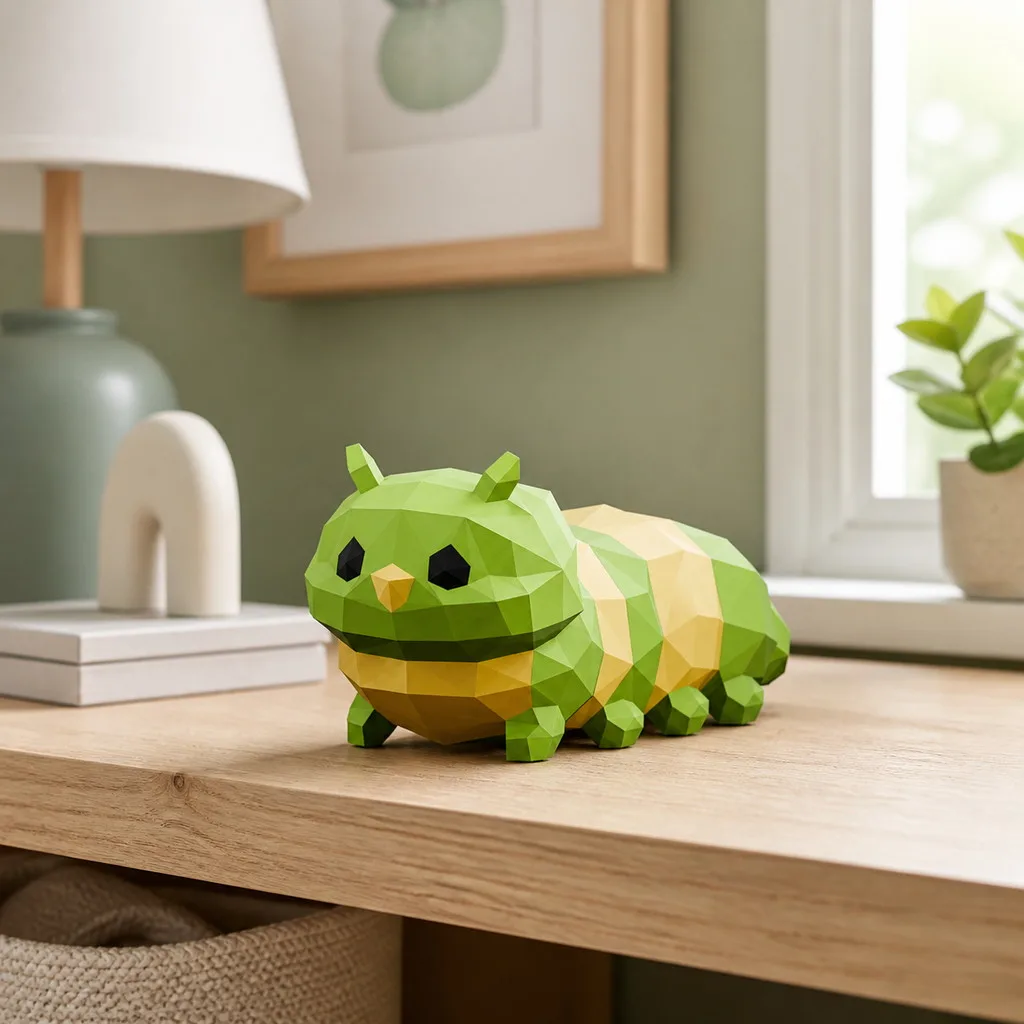 Raupe aus 3D-Papercraft - PDF SVG DXF