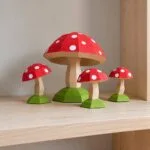Set de cuatro setas rojas en papercraft 3D