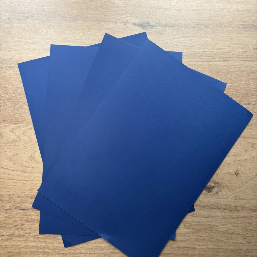 Navy blue matte cardstock A4 – over 180 gsm
